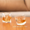 Unique gold rimmed Whiskey Rock Glasses